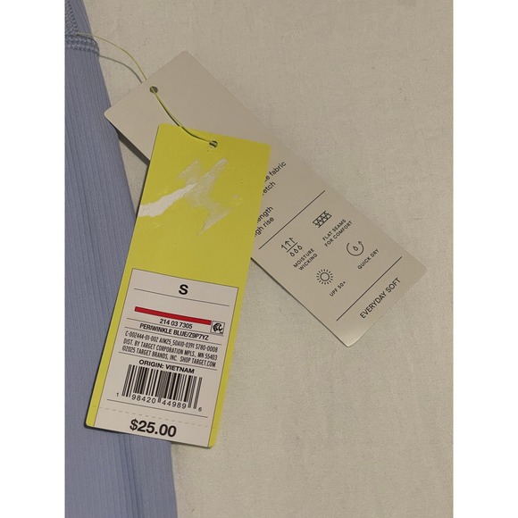 00590 - All in Motion Womens Everyday Soft Ribbed Legging Periwinkle Blue Size S - Picture 6 of 6